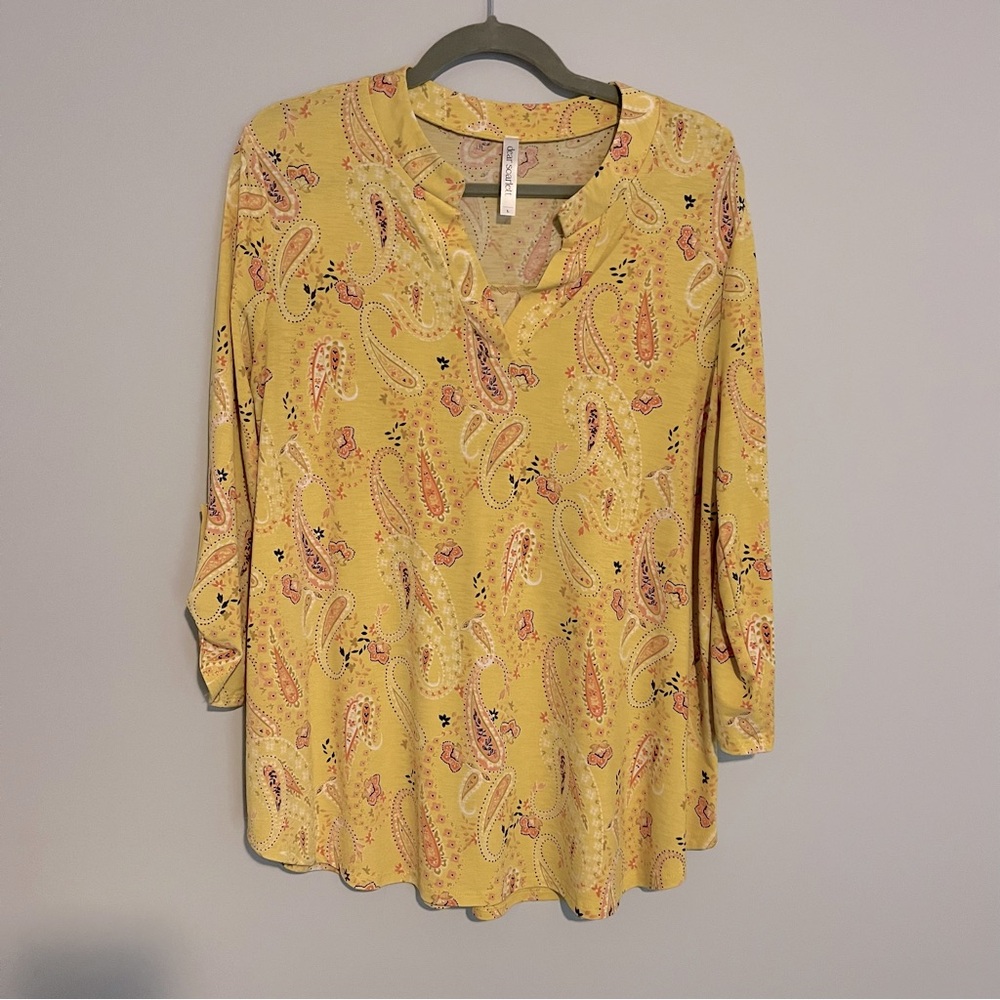 Dear Scarlett blouse yellow Large